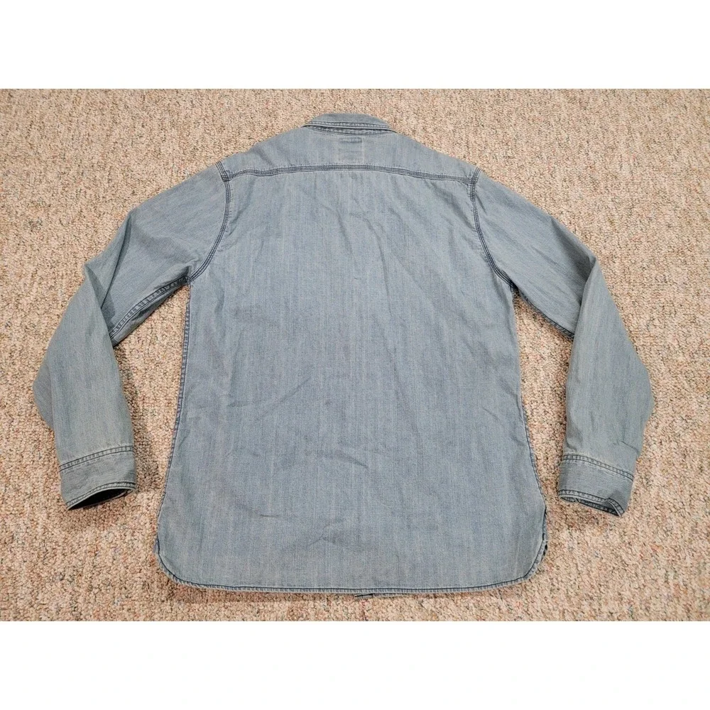 Levis Shirt Mens XL‎ Blue Denim Button Up Long Sleeve Casual Western Country